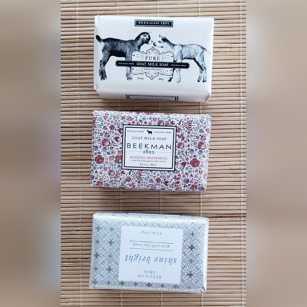 Set of Beekman 1802 soap bars